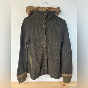 ANTHROPOLOGIE | Sleeping on the Snow | Wool Cotton Blend | Buttons | Size Small